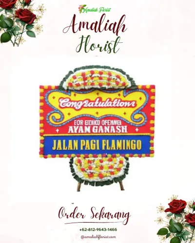 Bunga Papan Congratulation di Tirtomulyo